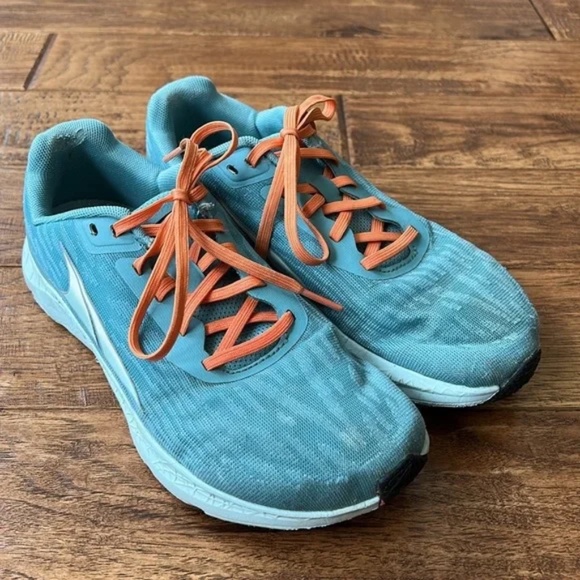 Altra Rivera Running Shoes Foot Shape Zero Drop Light Blue Womens Size 6.5 - Picture 5 of 12